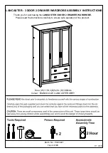 GFW LANCASTER WARDROBE Assembly Instructions Manual preview