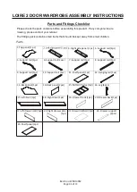 Preview for 3 page of GFW LOIRE 2 DOOR WARDROBE Assembly Instructions Manual