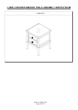 Предварительный просмотр 10 страницы GFW Loire 2 Drawer Bedside Table Assembly Instructions Manual