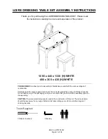 Preview for 1 page of GFW LOIRE DRESSING TABLE SET Assembly Instructions Manual