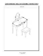 Preview for 8 page of GFW LOIRE DRESSING TABLE SET Assembly Instructions Manual