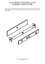 Preview for 3 page of GFW LOVE HEARTS /STAR BOOK LEDGE Assembly Instructions Manual