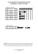 Preview for 5 page of GFW LOVE HEARTS /STAR BOOK LEDGE Assembly Instructions Manual