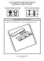 Preview for 6 page of GFW LOVE HEARTS /STAR BOOK LEDGE Assembly Instructions Manual