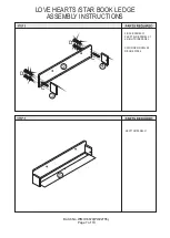 Preview for 7 page of GFW LOVE HEARTS /STAR BOOK LEDGE Assembly Instructions Manual