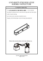 Preview for 10 page of GFW LOVE HEARTS /STAR BOOK LEDGE Assembly Instructions Manual