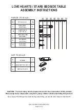 Preview for 5 page of GFW LOVE HEARTS / STARS BEDSIDE TABLE Assembly Instructions Manual