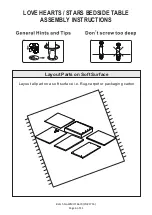 Preview for 6 page of GFW LOVE HEARTS / STARS BEDSIDE TABLE Assembly Instructions Manual