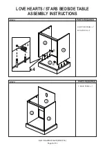 Preview for 8 page of GFW LOVE HEARTS / STARS BEDSIDE TABLE Assembly Instructions Manual