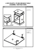 Preview for 9 page of GFW LOVE HEARTS / STARS BEDSIDE TABLE Assembly Instructions Manual