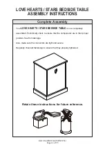 Preview for 11 page of GFW LOVE HEARTS / STARS BEDSIDE TABLE Assembly Instructions Manual