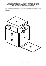 Preview for 3 page of GFW LOVE HEARTS / STARS STORAGE STOOL Assembly Instructions Manual