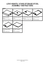 Preview for 4 page of GFW LOVE HEARTS / STARS STORAGE STOOL Assembly Instructions Manual