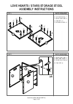 Preview for 7 page of GFW LOVE HEARTS / STARS STORAGE STOOL Assembly Instructions Manual