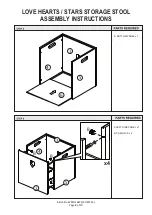 Preview for 8 page of GFW LOVE HEARTS / STARS STORAGE STOOL Assembly Instructions Manual