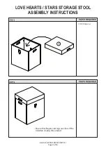 Preview for 9 page of GFW LOVE HEARTS / STARS STORAGE STOOL Assembly Instructions Manual