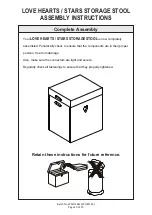 Preview for 10 page of GFW LOVE HEARTS / STARS STORAGE STOOL Assembly Instructions Manual