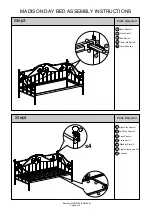 Preview for 8 page of GFW MADISON DAY BED Assembly Instructions Manual