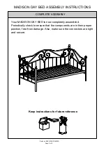 Preview for 9 page of GFW MADISON DAY BED Assembly Instructions Manual