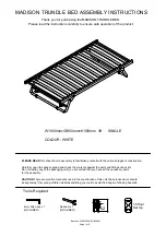 GFW MADISON TRUNDLE BED Assembly Instructions Manual preview