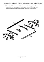 Preview for 3 page of GFW MADISON TRUNDLE BED Assembly Instructions Manual