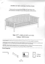 Preview for 1 page of GFW MADRID DAY BED Assembly Instructions Manual