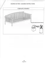 Preview for 8 page of GFW MADRID DAY BED Assembly Instructions Manual