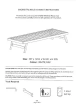 GFW Madrid Trundle Assembly Instructions Manual preview