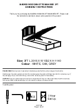 GFW MADRID WOODEN OTTOMAN BED 3FT Assembly Instructions Manual preview