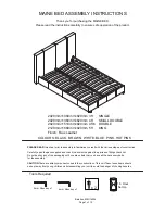 Preview for 1 page of GFW MAINE BED DOUBLE Assembly Instructions Manual