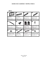 Preview for 4 page of GFW MAINE BED DOUBLE Assembly Instructions Manual