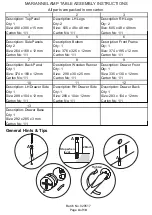 Preview for 4 page of GFW MARIANNE LAMP TABLE Assembly Instructions Manual