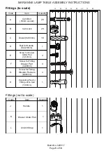 Preview for 5 page of GFW MARIANNE LAMP TABLE Assembly Instructions Manual