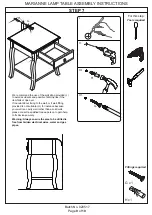 Preview for 9 page of GFW MARIANNE LAMP TABLE Assembly Instructions Manual