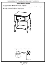 Preview for 10 page of GFW MARIANNE LAMP TABLE Assembly Instructions Manual