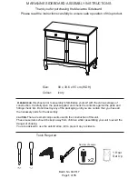 Предварительный просмотр 1 страницы GFW MARIANNE TV UNIT Assembly Instructions Manual