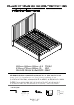 GFW MILAZZO OTTOMAN BED Assembly Instructions Manual preview