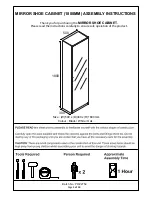 GFW MIRROR SHOE CABINET Assembly Instructions Manual preview