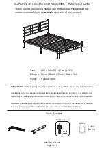 Preview for 1 page of GFW MORGAN 3FT BEDSTEAD Assembly Instructions Manual