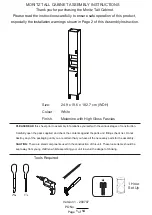 GFW MORITZ TALL Assembly Instructions Manual preview