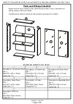 Preview for 3 page of GFW MORITZ TWO MIRROR DOOR WALL MOUNTED CUPBOARD Assembly Instructions Manual