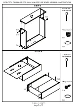 Preview for 6 page of GFW MORITZ TWO MIRROR DOOR WALL MOUNTED CUPBOARD Assembly Instructions Manual