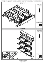 Preview for 8 page of GFW NARROW HALLWAY SHOE CABINET Assembly Instructions Manual