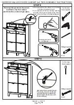 Preview for 9 page of GFW NARROW HALLWAY SHOE CABINET Assembly Instructions Manual