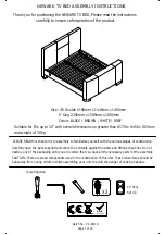 GFW NEWARK TV BED Assembly Instructions Manual preview