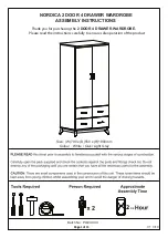 Preview for 1 page of GFW NORDICA 2 DOOR 4 DRAWER WARDROBE Assembly Instructions Manual