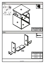 Preview for 8 page of GFW NORDICA 2 DRAWER BEDSIDE Assembly Instructions Manual