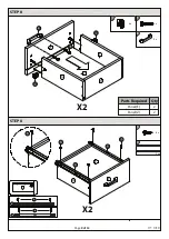 Preview for 9 page of GFW NORDICA 2 DRAWER BEDSIDE Assembly Instructions Manual