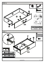 Preview for 10 page of GFW NORDICA 4 DRAWER CHEST Assembly Instructions Manual