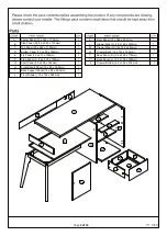 Preview for 3 page of GFW NORDICA STUDY DESK Assembly Instructions Manual